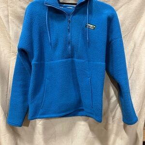 L.L. Bean Blue Zip Up Sweater